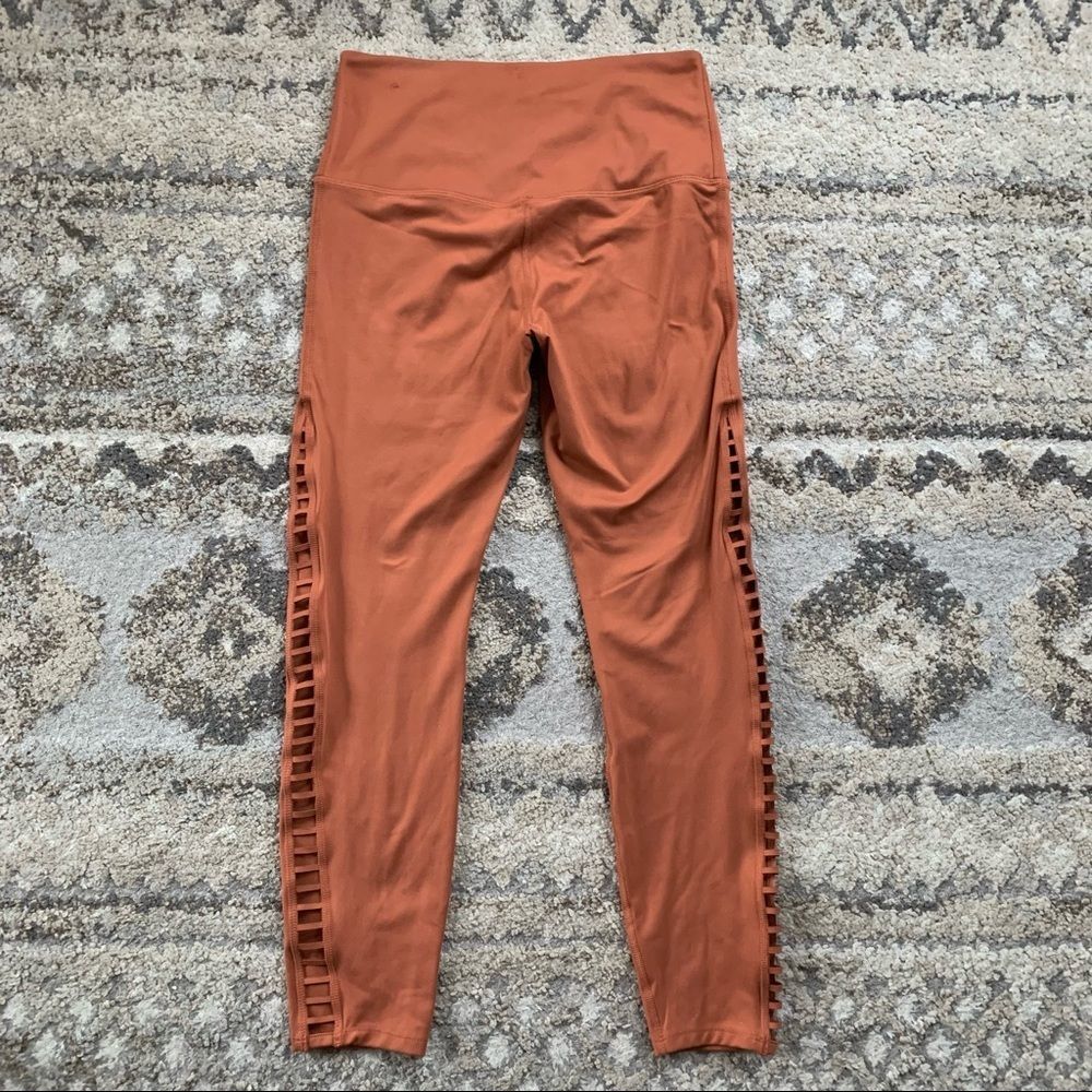 Nike Power 7/8 Dusty Peach Tight Leggings Medium - Picture 2 of 9